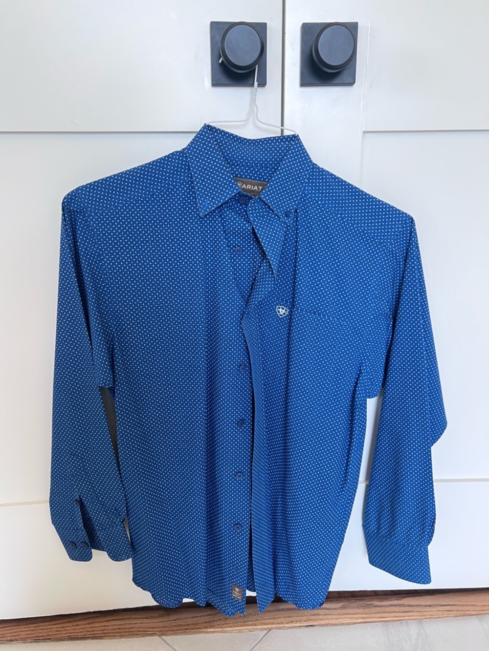 Ariat Men’s Blue Western Button-Down Shirt